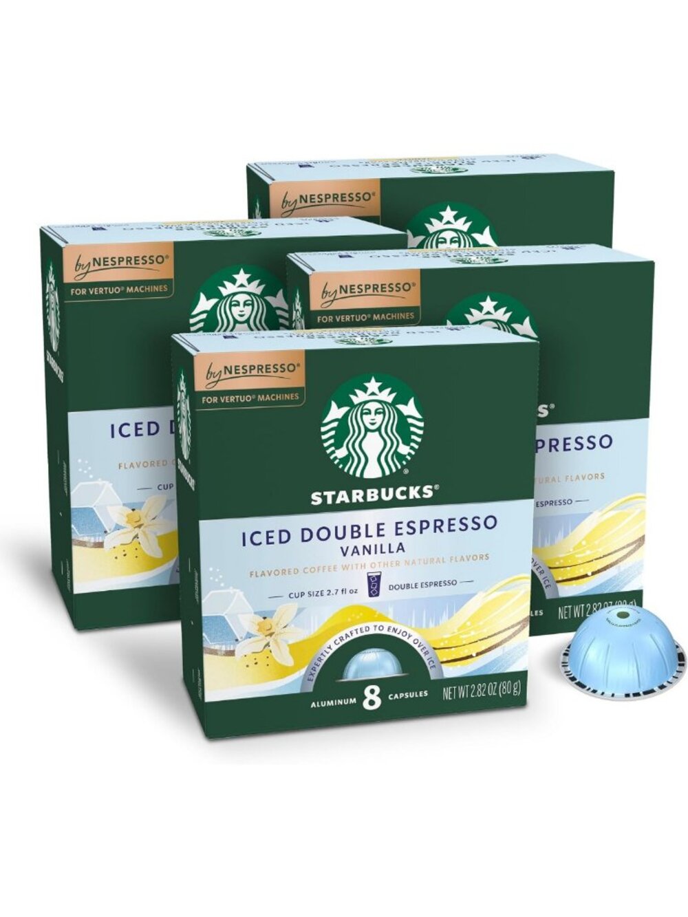 Iced Vanilla Coffee Pods for Vertuo Machines, 32-Count - Perfect Brew!